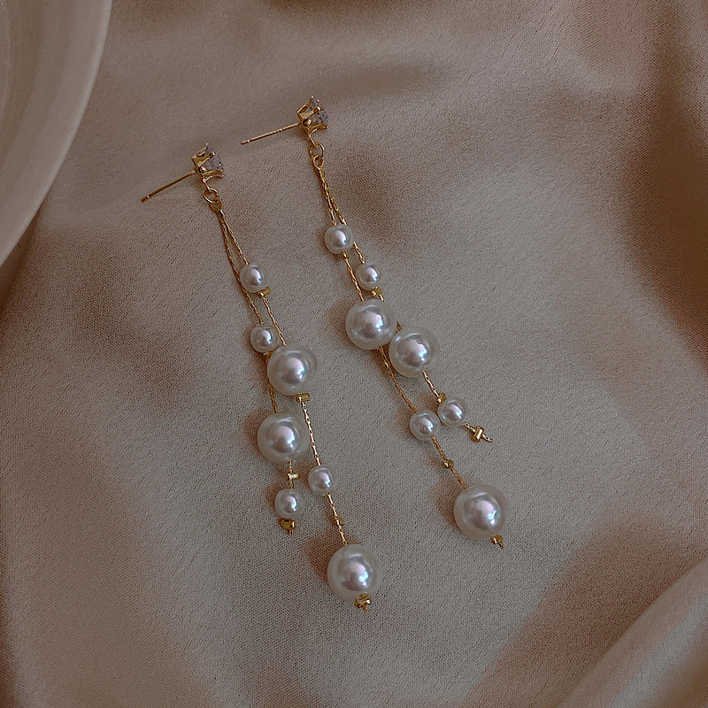 Vintage Pearl Stud Earrings Series – Courtly Chic Light Luxury
