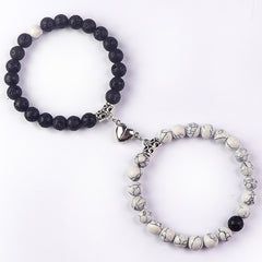 Bonded Hearts Duo · Couple Beaded Bracelets