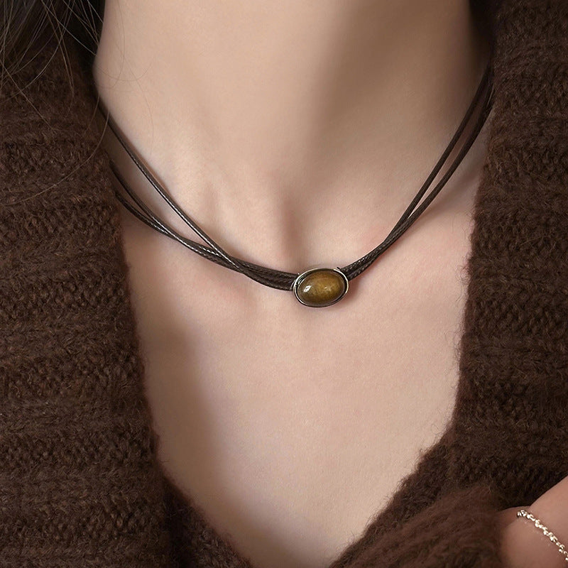 Aurora Gold Collarbone Necklace – Autumn Winter Series