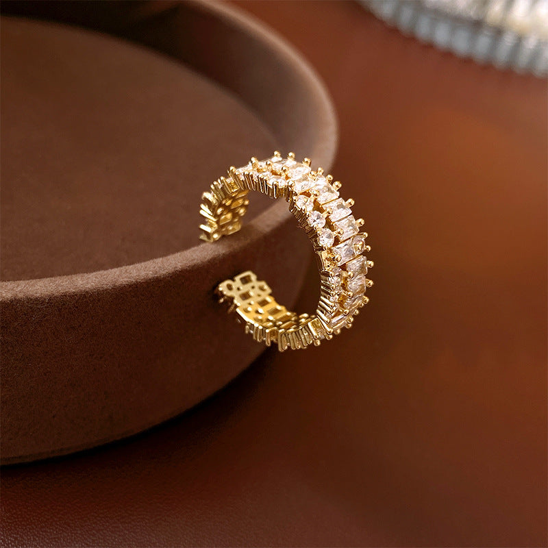 Baroque Pearl Tulip Open Ring – Korean Sweet Chic Series