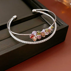 Vintage Geometric Zircon Bracelet Series – Minimalist Chic Elegance