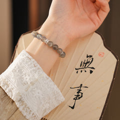 Natural moonstone bracelet with zircon accents — Lunar Whisper Bracelet by Glazenya.