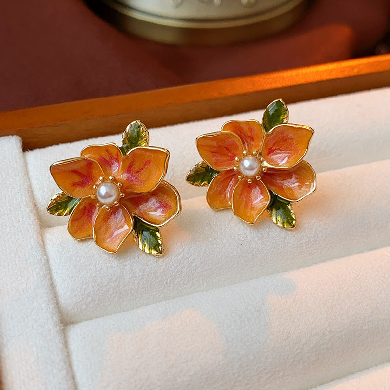 Vintage Pearl Stud Earrings Series – Courtly Chic Light Luxury