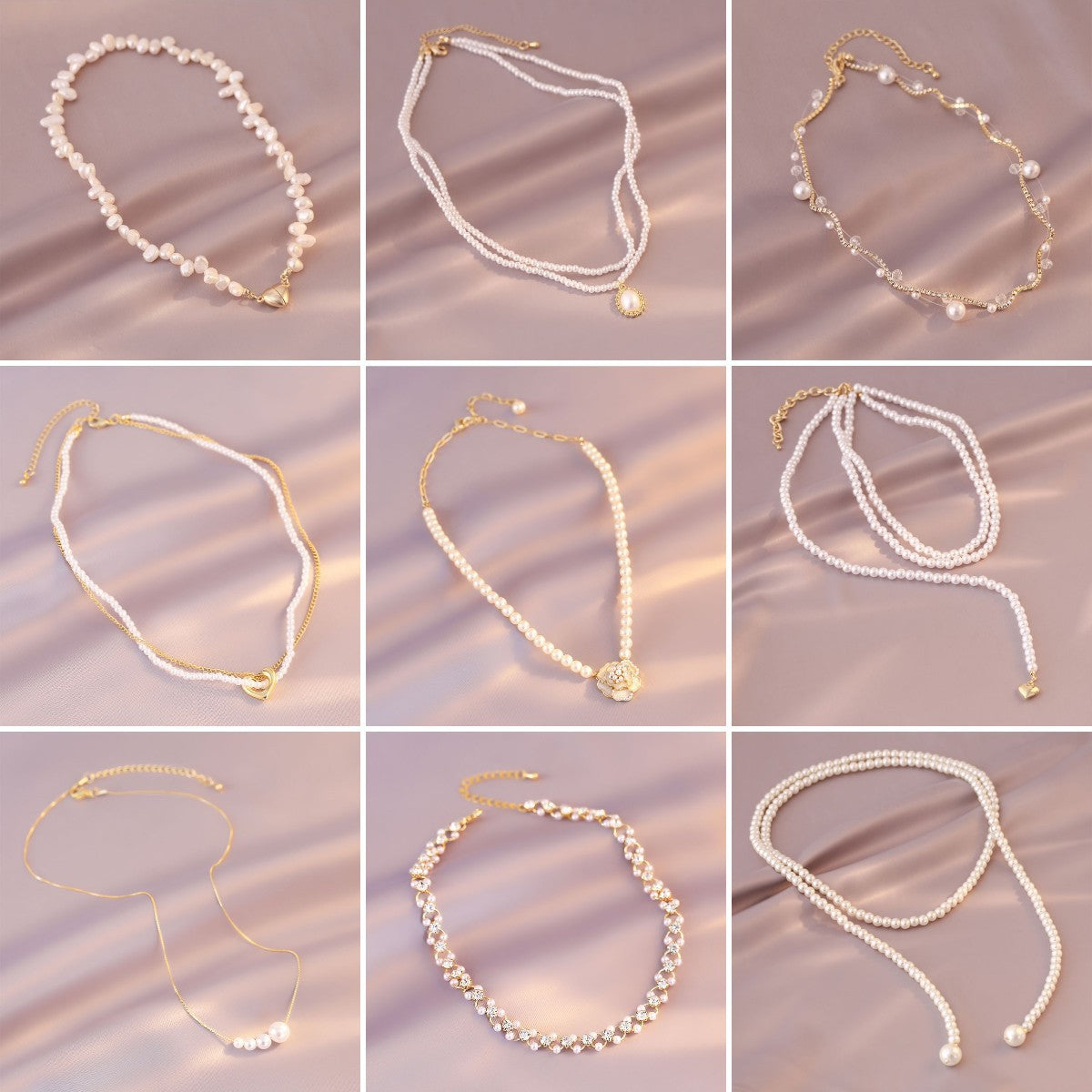 Pearl Necklace Collection – Vintage, Minimalist & Chic Choker Styles