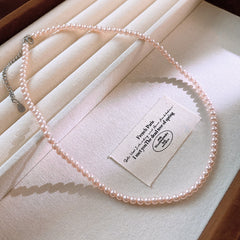Rosélia Pearl Duo Necklace & Bracelet – French Vintage Chic