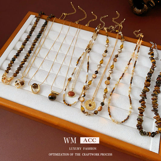 Aurora Gold Collarbone Necklace – Autumn Winter Series