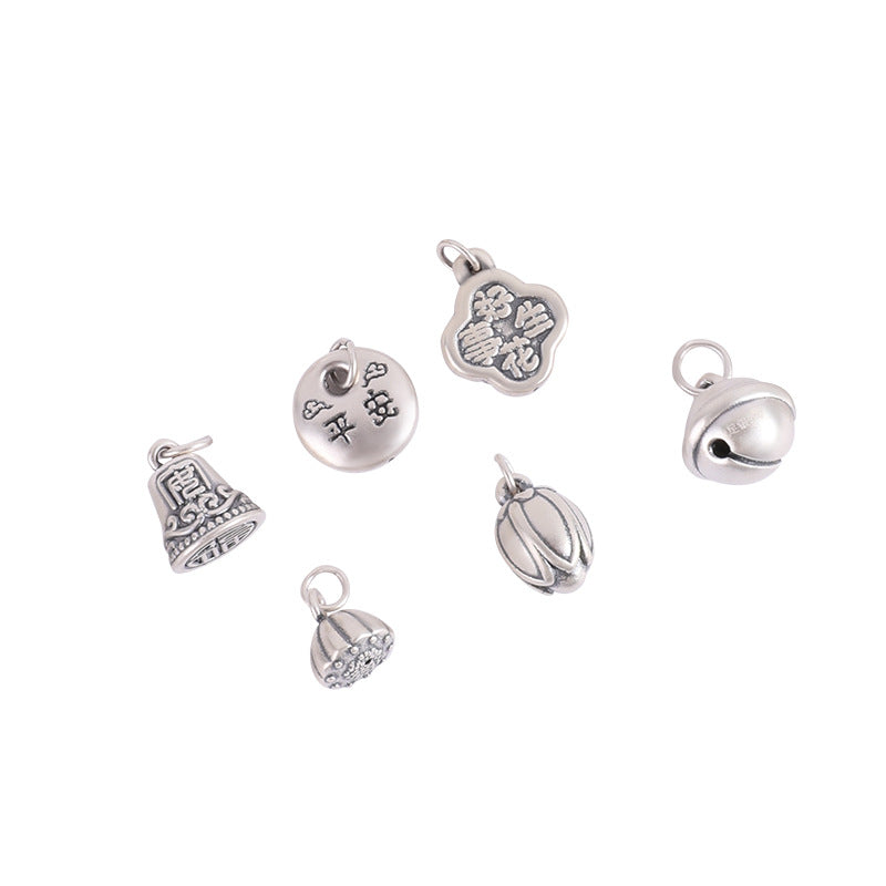 Relic Gleam 999 silver pendant, oxidized vintage finish