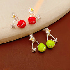 Lucky Star Charm Drop Earrings