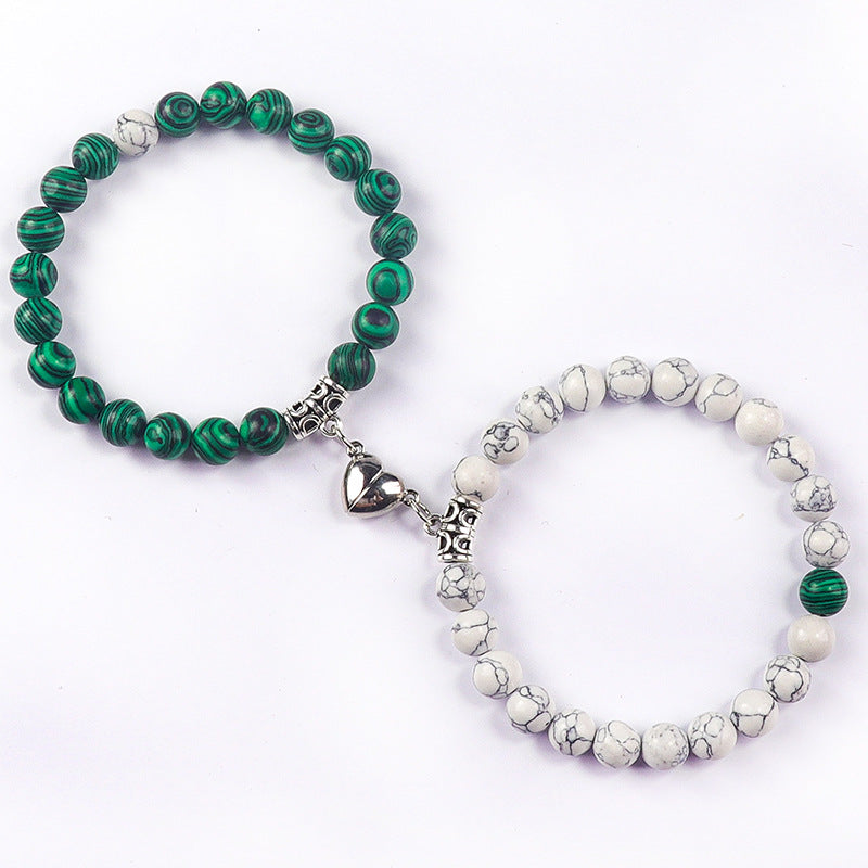 Bonded Hearts Duo · Couple Beaded Bracelets
