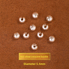 MoonCrest · S925 Crimp Covers (Half-Moon “C” Bead Covers)