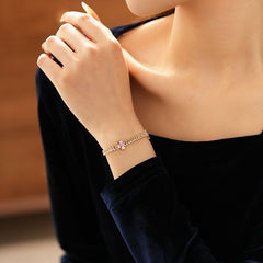 Petal Sparkle Tennis Bracelet