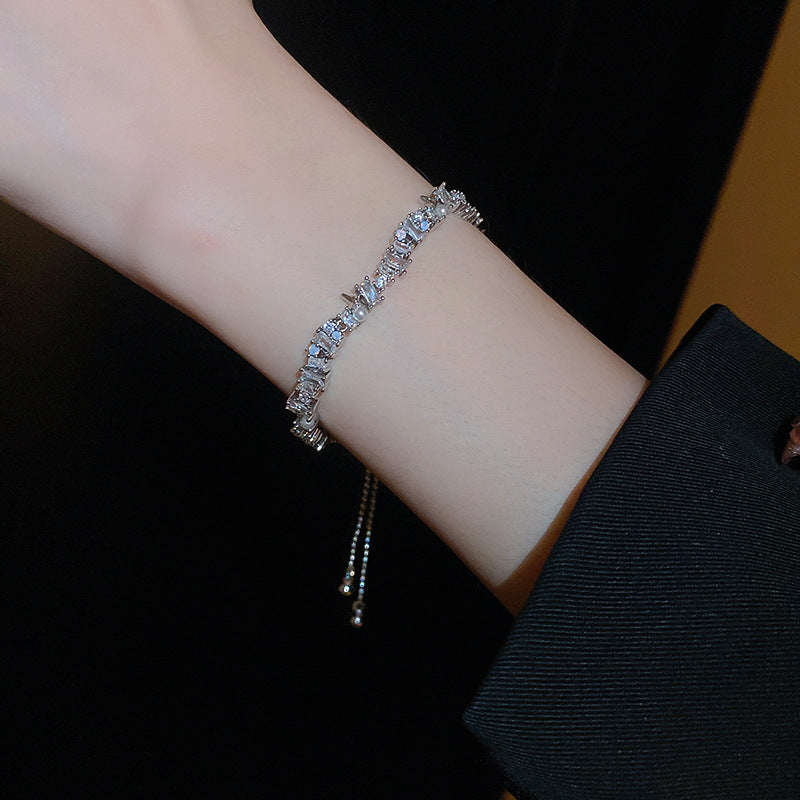 Zircon Adjustable Bracelet Series – Light Luxury & Chic Elegance