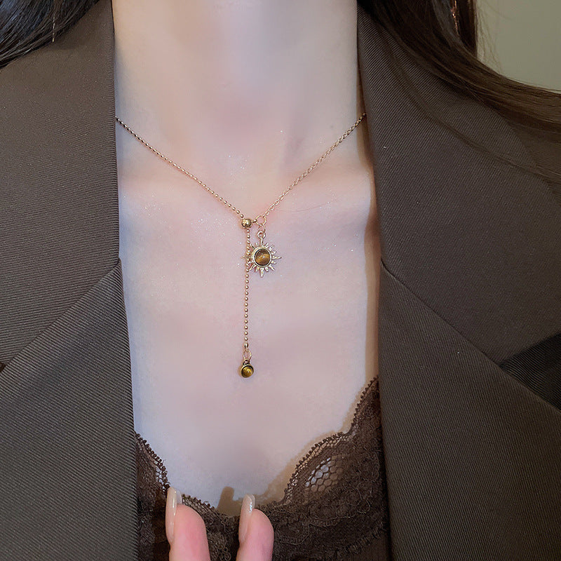 Aurora Gold Collarbone Necklace – Autumn Winter Series