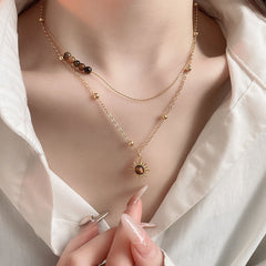 Aurora Gold Collarbone Necklace – Autumn Winter Series
