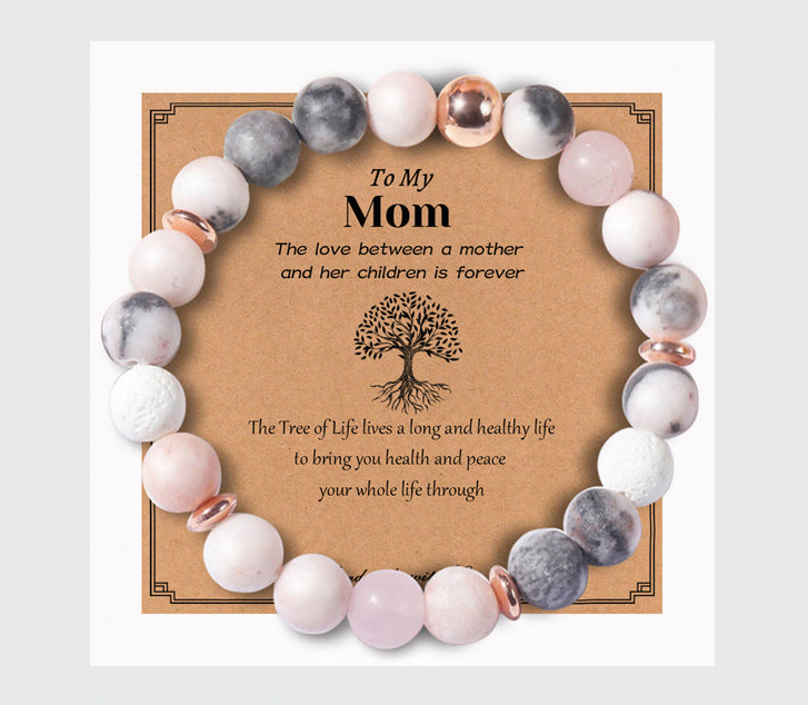 Blush Serenity — Rose Gold Lava Diffuser Bracelet