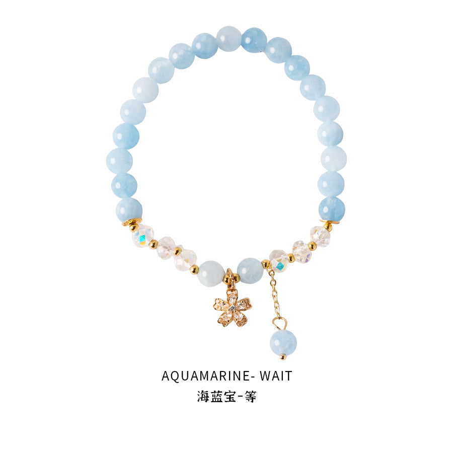 Oriental Crystal Bead Bracelet Series – Natural White & Yellow Gemstones, Retro Chic Elegance