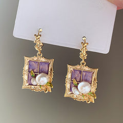 Vintage Pearl Stud Earrings Series – Courtly Chic Light Luxury