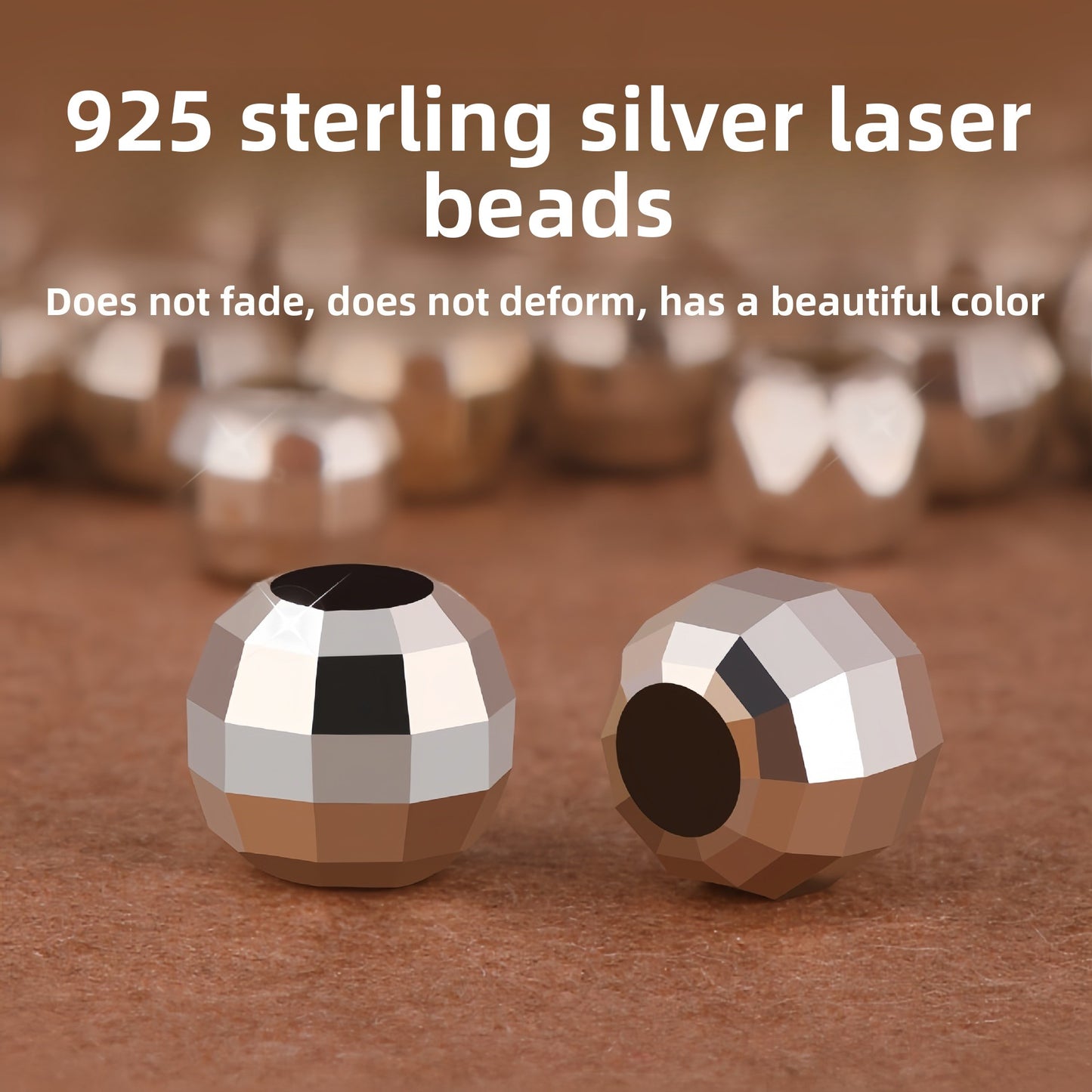 PrismGleam · 925 Sterling Faceted Beads