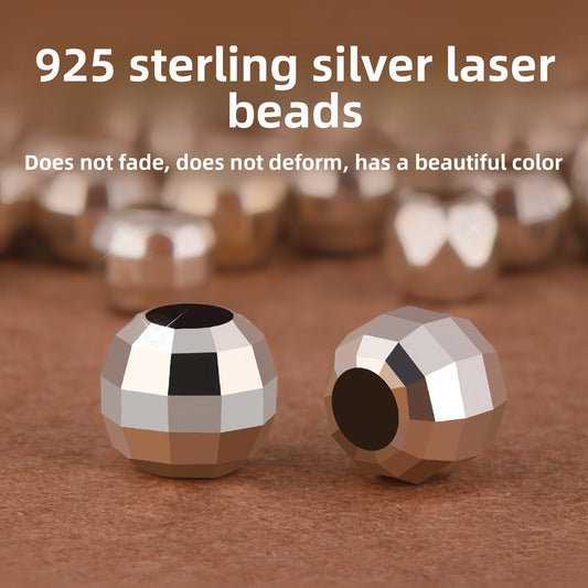 PrismGleam · 925 Sterling Faceted Beads