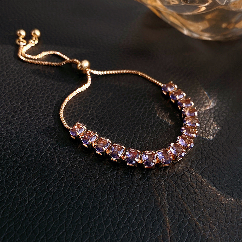 Zircon Adjustable Bracelet Series – Light Luxury & Chic Elegance
