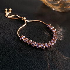 Zircon Adjustable Bracelet Series – Light Luxury & Chic Elegance