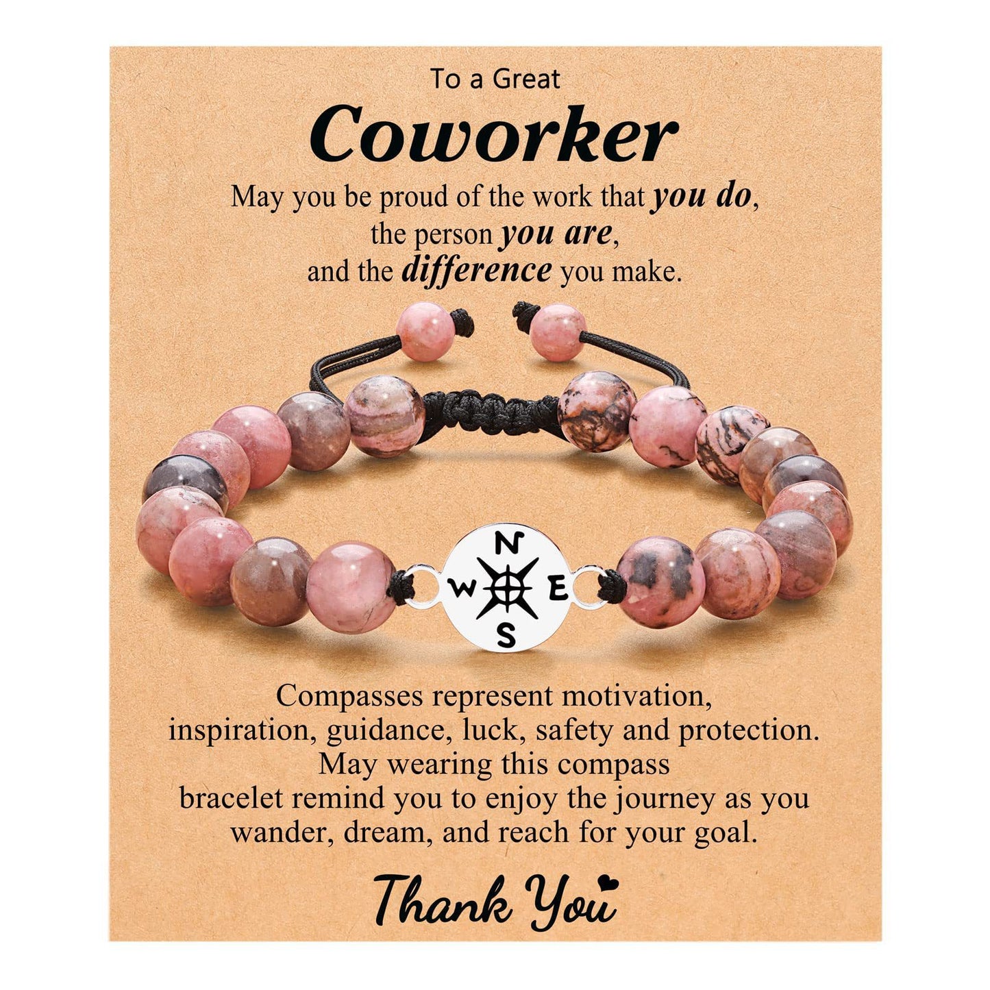 Guiding Compass — Coworker Appreciation Bracelet