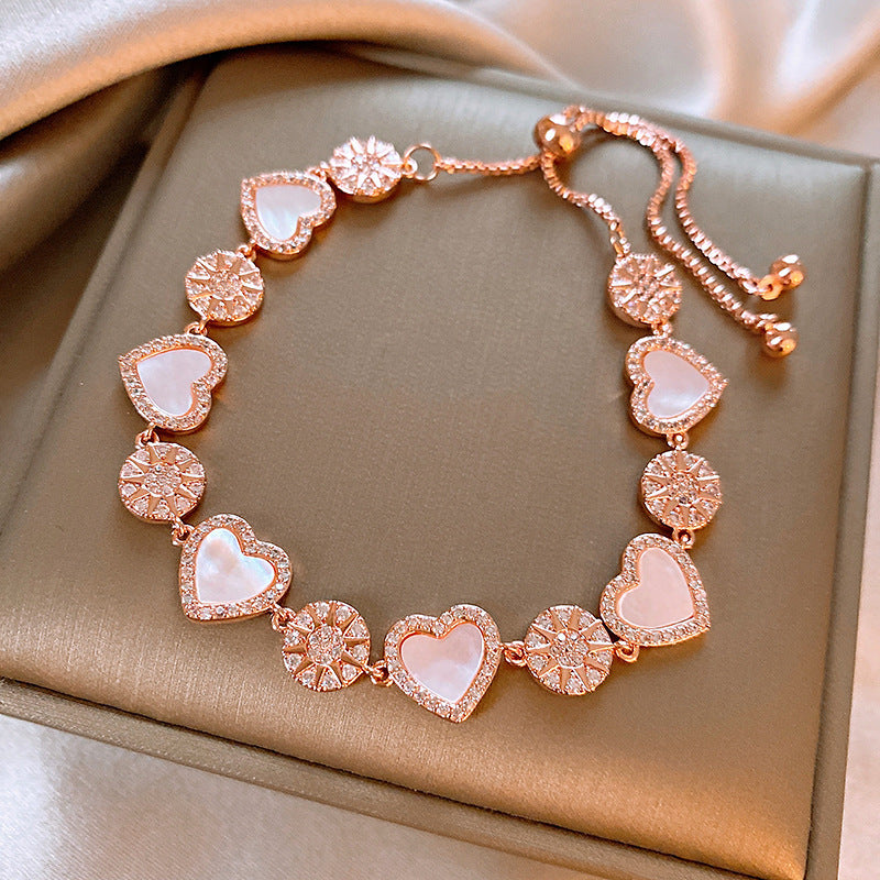Vintage Geometric Zircon Bracelet Series – Minimalist Chic Elegance