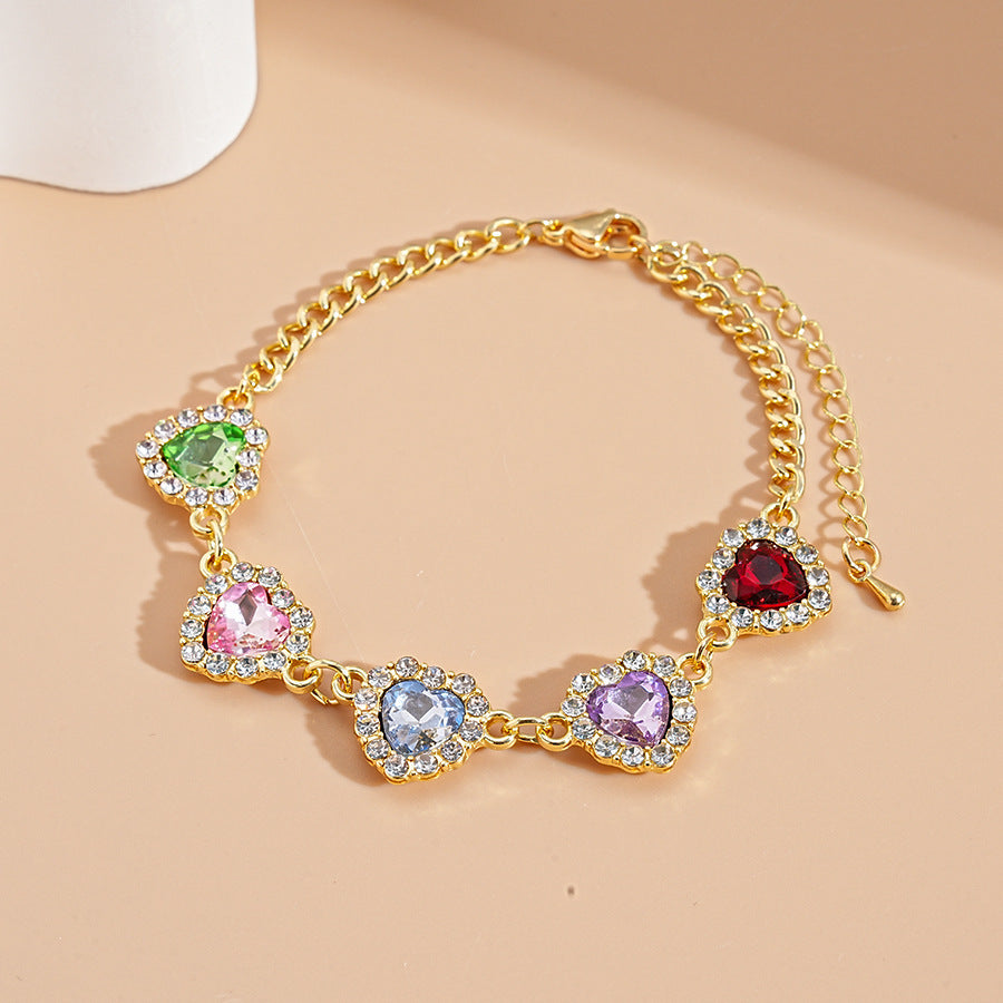 Crystal Bloom Vintage Bracelet Series – Elegant Retro Style