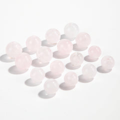 Snow Phantom Quartz round beads with frosty, snowflake-like inclusions—Frost-Mist Bloom (10/12 mm).