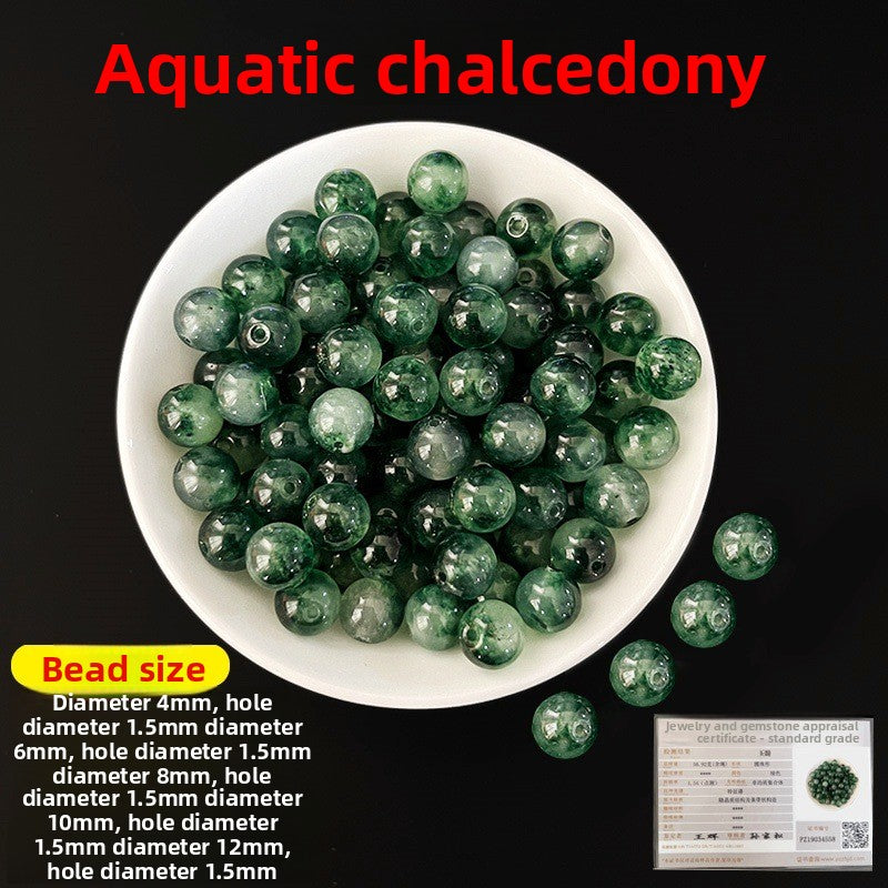 Crystal × Jade × Chalcedony × Agate | DIY Loose Round Beads