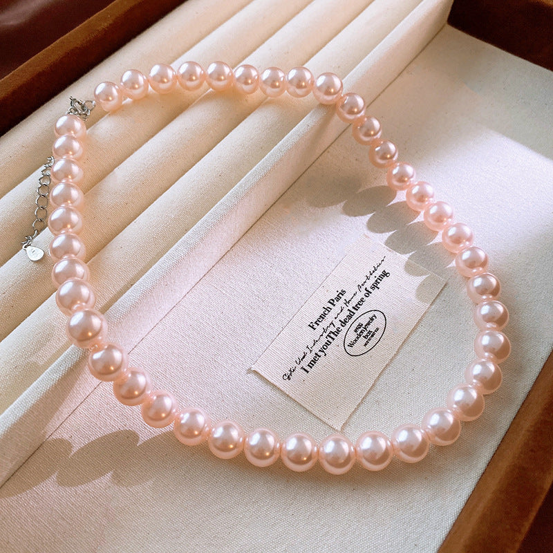 Rosélia Pearl Duo Necklace & Bracelet – French Vintage Chic