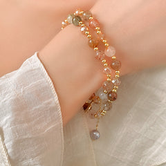 Crystal Medallion Multi-Layer Bracelet Collection – 2025 New Light Luxury Design