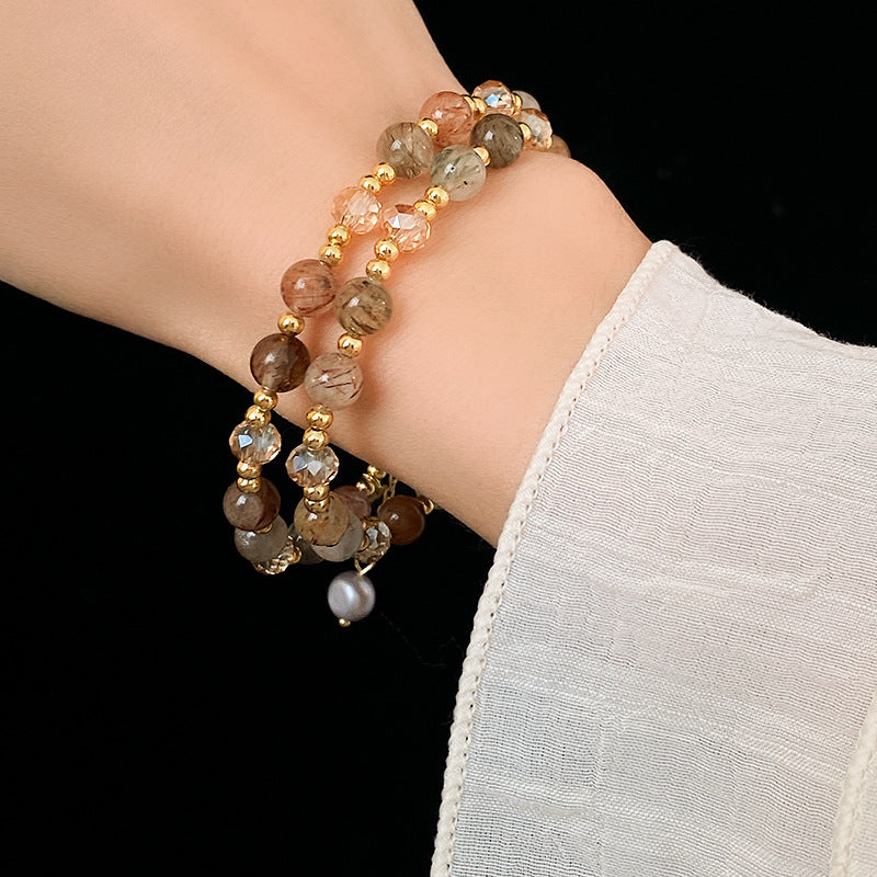Crystal Medallion Multi-Layer Bracelet Collection – 2025 New Light Luxury Design