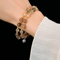 Crystal Medallion Multi-Layer Bracelet Collection – 2025 New Light Luxury Design