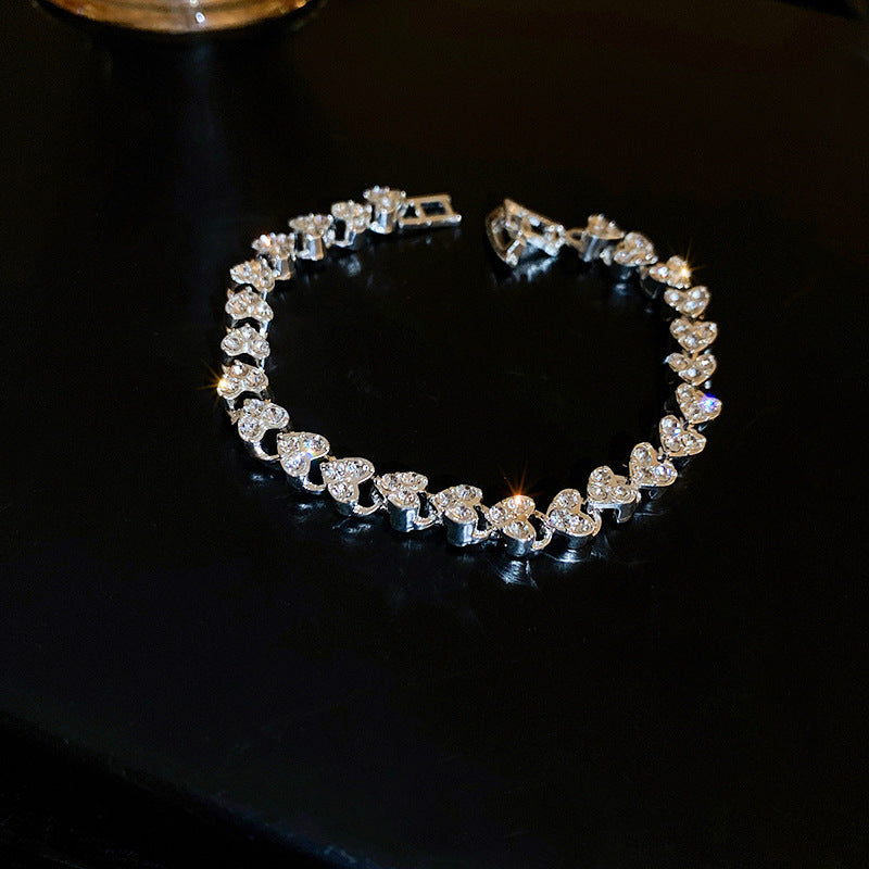 Crystal Bloom Bracelet Series – multiple floral variations displayed