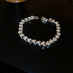 Crystal Bloom Bracelet Series – multiple floral variations displayed