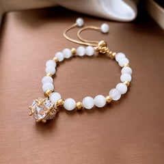 Multi-style cat’s eye and pearl bracelet collection – chic women’s accessories