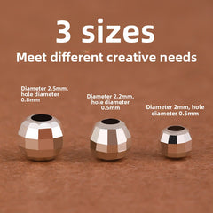 PrismGleam · 925 Sterling Faceted Beads