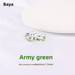 925 Silver Running Rings & Rhinestone Rondelle Spacers