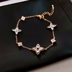 Vintage Geometric Zircon Bracelet Series – multiple variations displayed