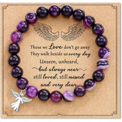Heaven in My Heart · Amethyst Memorial Charm Bracelets