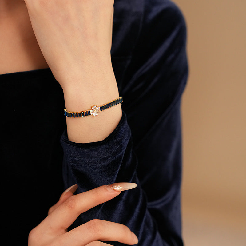 Petal Sparkle Tennis Bracelet