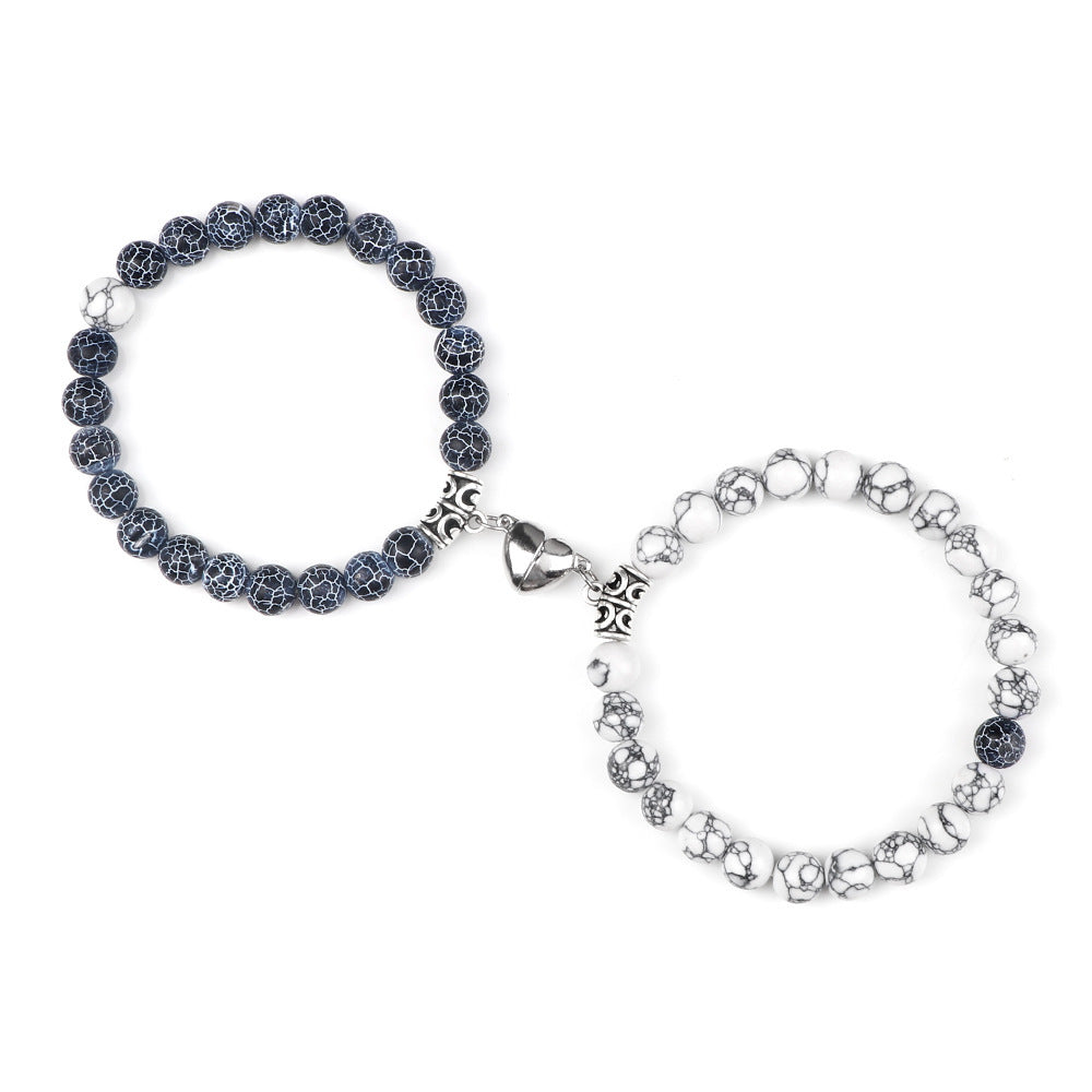 Bonded Hearts Duo · Couple Beaded Bracelets