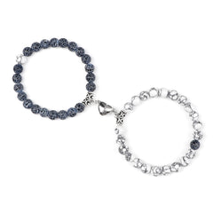 Bonded Hearts Duo · Couple Beaded Bracelets