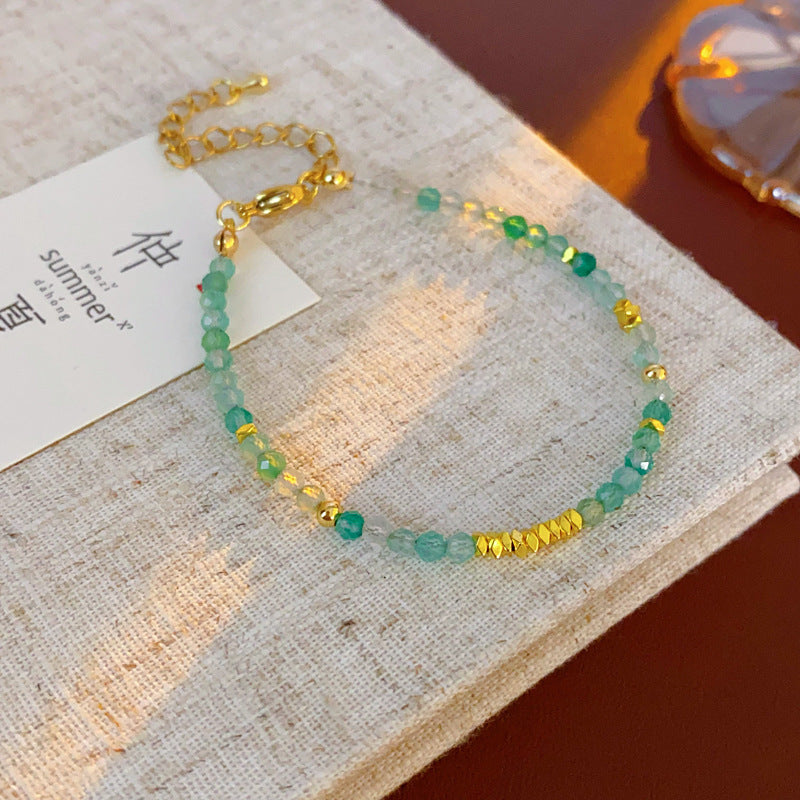 Baroque freshwater pearl colorful bead necklace and bracelet set – light luxury elegant women’s jewelry