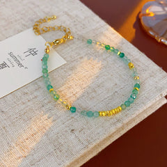 Baroque freshwater pearl colorful bead necklace and bracelet set – light luxury elegant women’s jewelry