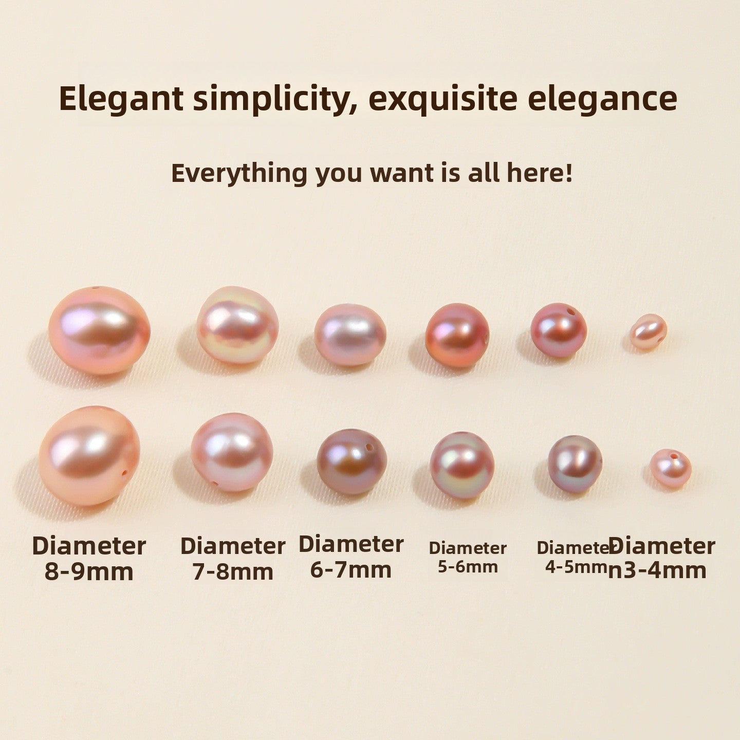 Lavender near-round freshwater pearl loose beads in a bowl — Lavender Mist Freshwater Pearls