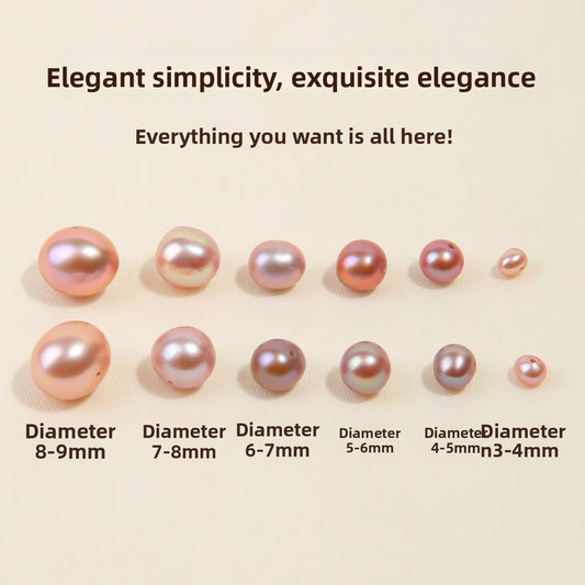 Lavender near-round freshwater pearl loose beads in a bowl — Lavender Mist Freshwater Pearls