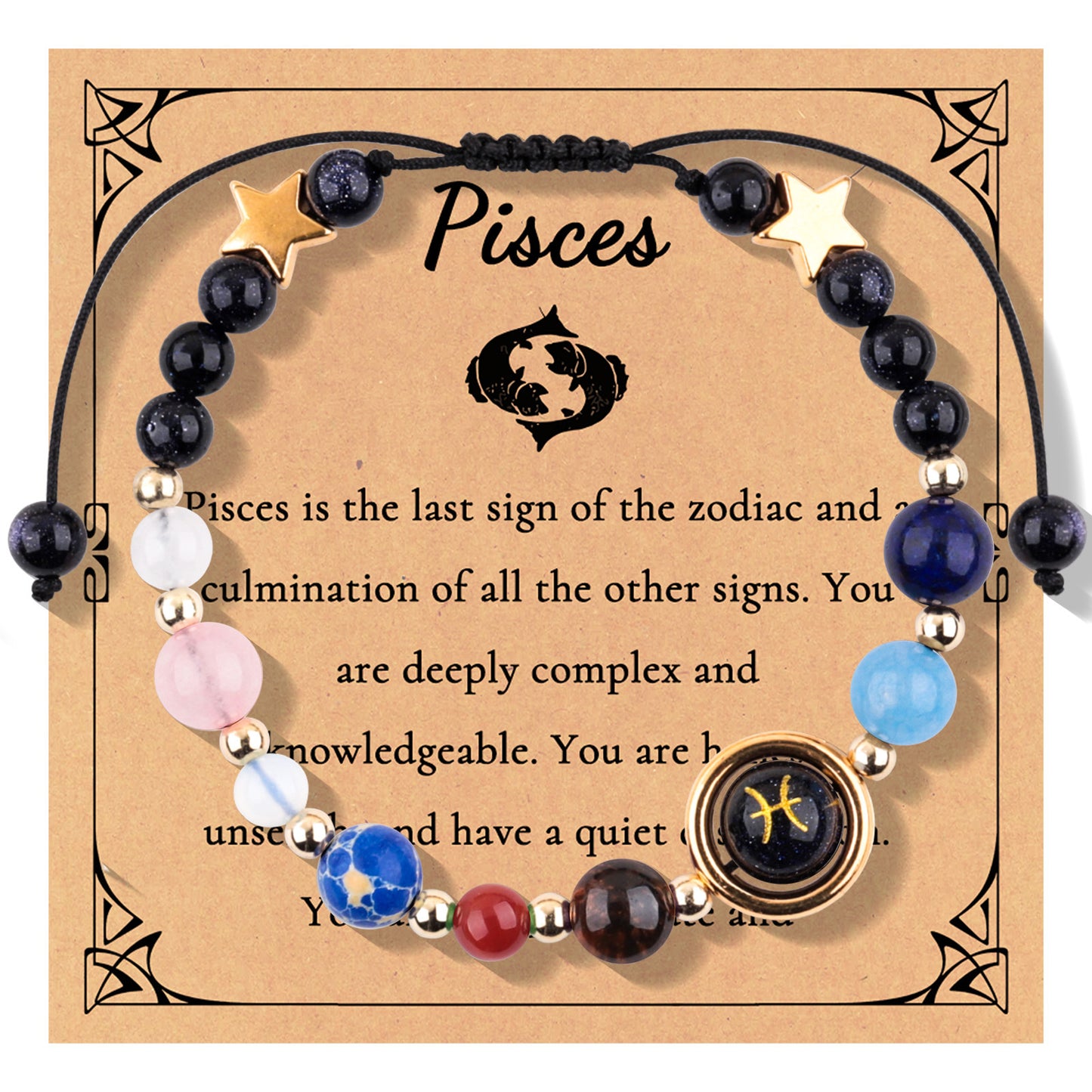 Starlore Zodiac Crystal Bracelets — Night Sky Edition