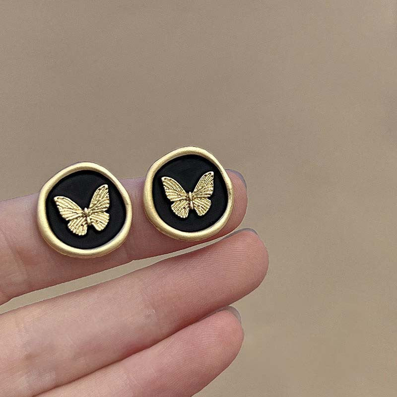 Camellia & Bow Earring Collection – Chic Light Luxury Retro Series